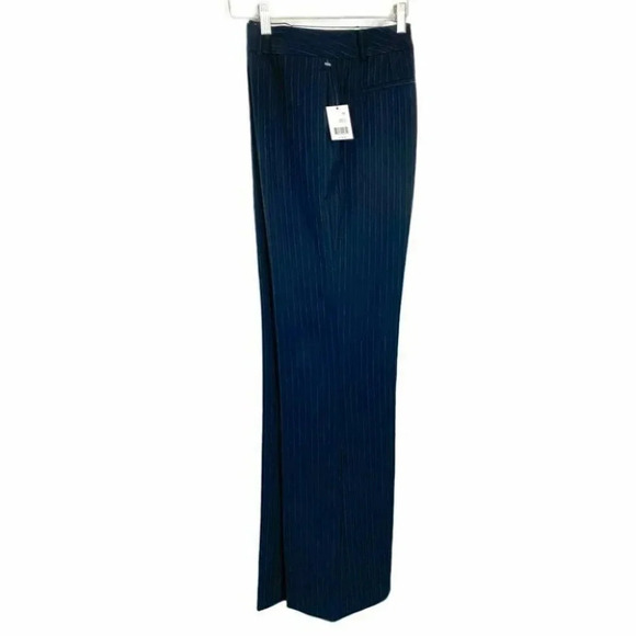 Tahari 10 charcoal pin striped trousers NWT - Picture 1 of 7